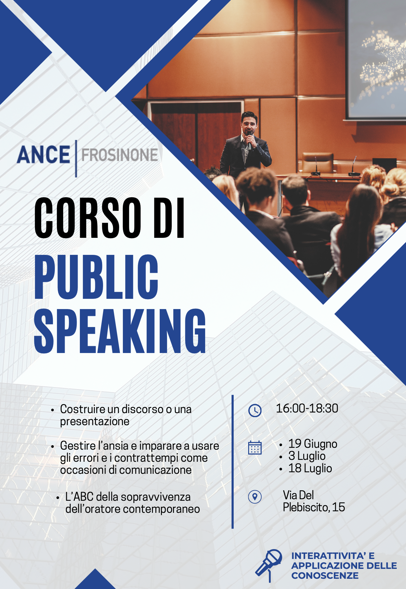 Corso di public speaking ANCE Frosinone